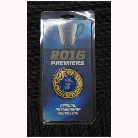 Western Bulldogs Official AFL 2016 Premiership Medallion - 5716
