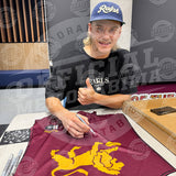 Will Ashcroft 2025 Official AFL Premiers Signed Guernsey Framed Dual Norm Smith - 7281