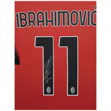 Zlatan Ibrahimovic AC Milan Signed Jersey Framed Icons Authenticated - 7502
