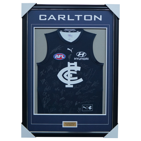 Carlton Football Club 2024 AFL Official Team Signed Guernsey - 5820