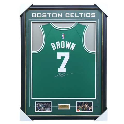 Boston Celtics 2024 NBA Champions Team Signed Jersey Framed 5981 HT Framing Memorabilia