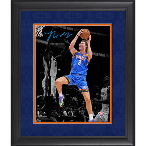 Josh Giddey Oklahoma City Thunder Facsimile Signature Framed 11" x 14" Official NBA Frame - 5554