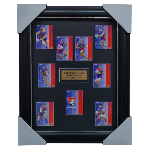 2025 NRL Traders Cards Newcastle Knights Team Set Framed - 7082