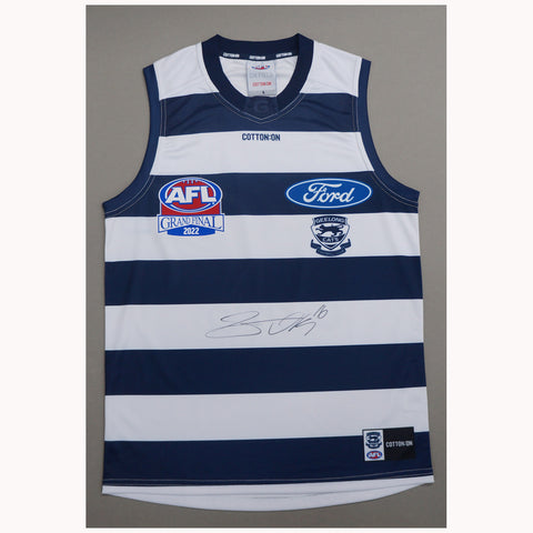 Sam De Koning Signed Geelong 2022 Official AFL Premiers Jumper - 5517