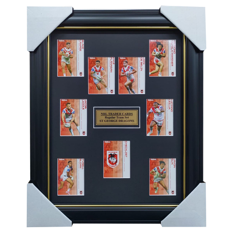 2025 NRL Traders Cards St George Illawarra Team Set Framed - 7080