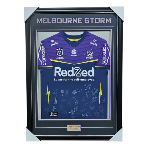 Melbourne Storm Football Club 2024 NRL Official Team Signed Guernsey - 5811
