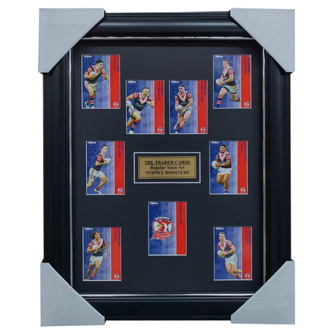 2025 NRL Traders Cards Sydney Roosters Team Set Framed - 7075