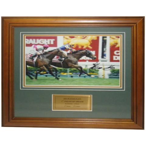 2003 W.s. Cox Plate Winner Fields Of Omagh Signed Photo Framed - 2815