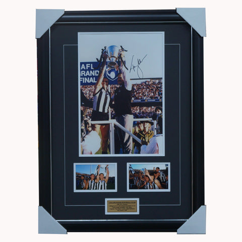 Collingwood 1990 Premiers Signed Collage Tony Shaw Framed - 1502