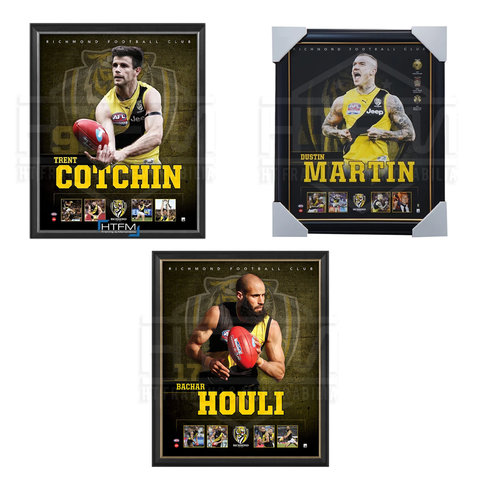 Richmond Package Official Licensed Afl Prints Framed Cotchin Martin Houli - 4499