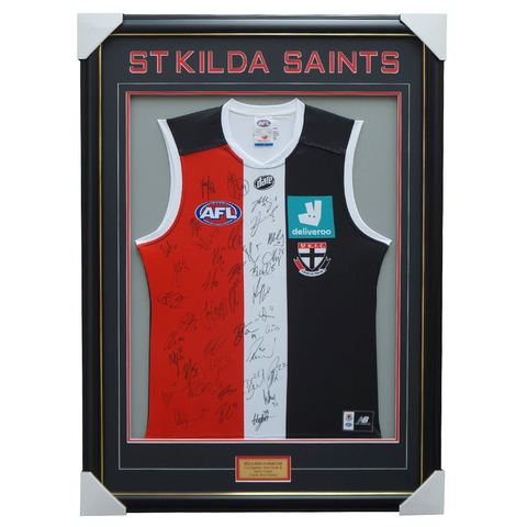 St Kilda Saints Football Club 2022 AFL Official Team Signed Guernsey - 5086