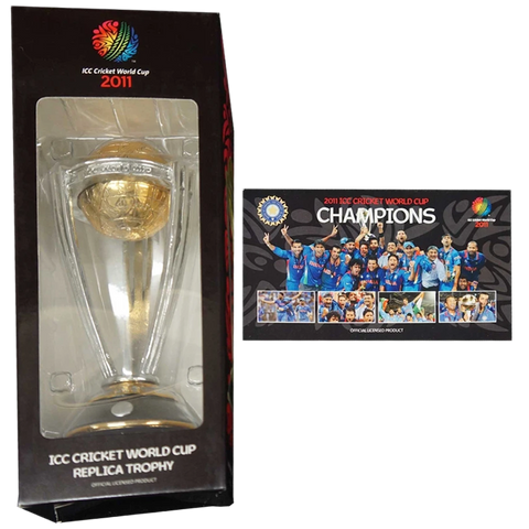 2011 Icc Cricket World Cup Trophy in Collectors Box India 2011 Champions - 2859