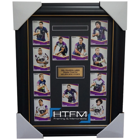 2014 Melbourne Storm Nrl Traders Rugby League Complete Set Framed - 1764
