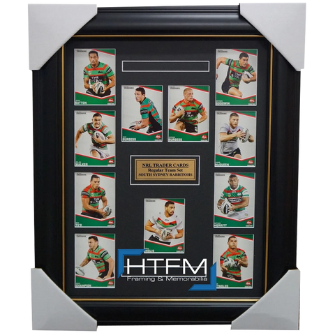 2014 South Sydney Rabbitohs Nrl Traders Rugby League Complete Card Set Framed - 1770