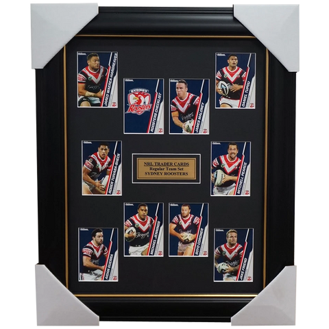 2015 Nrl Card Team Set Sydney Roosters Framed James Maloney Michael Jennings - 1037