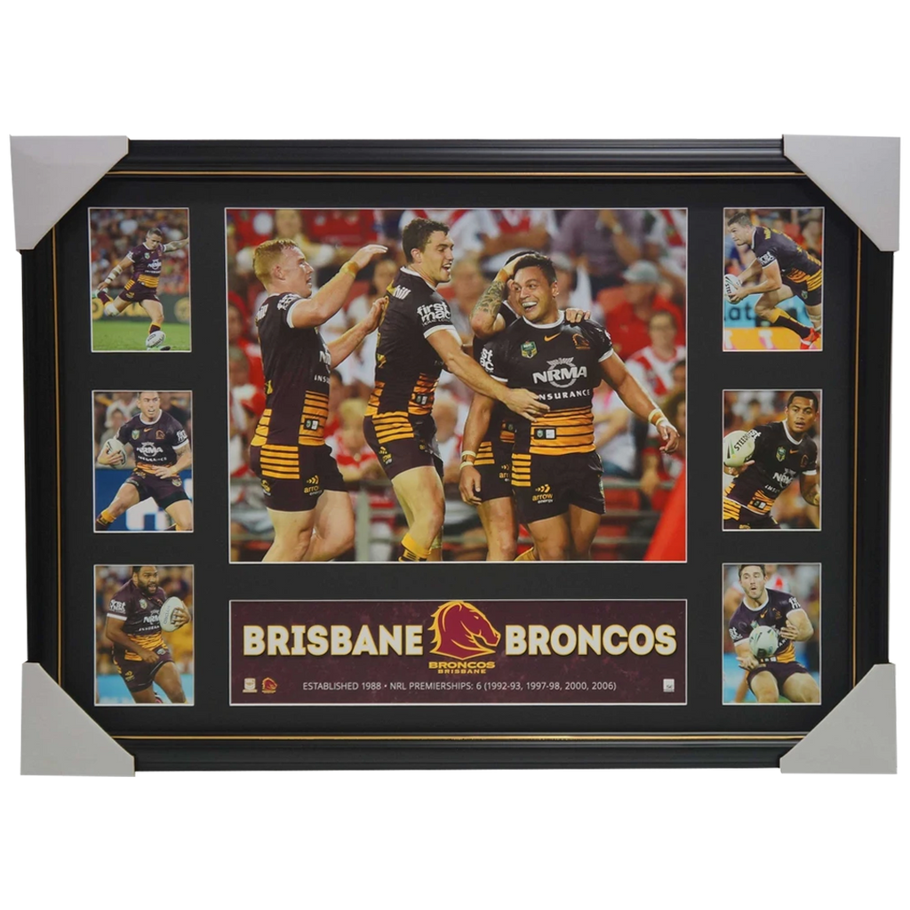 2016 Brisbane Broncos Official Nrl Super Frame Collage Sam Thaiday Milford - 2890