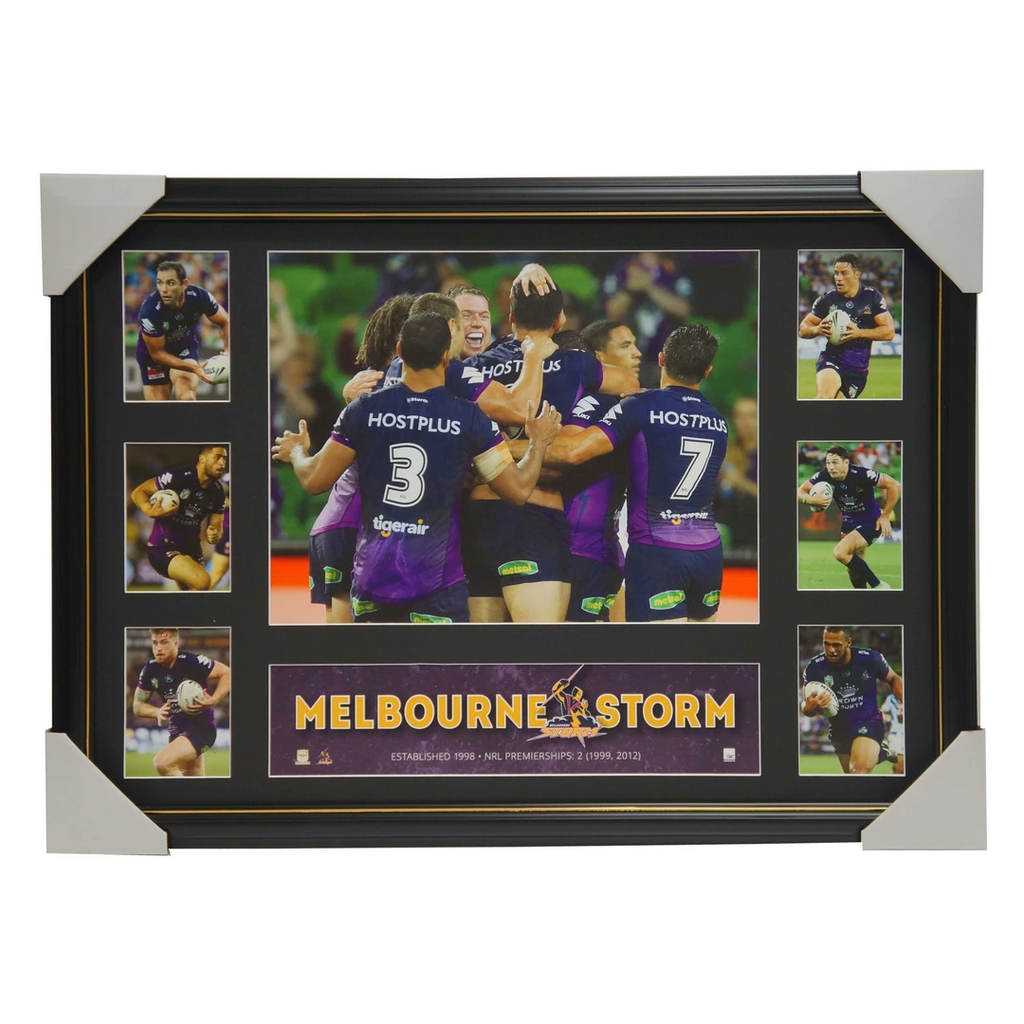 2016 Melbourne Storm Official Nrl Super Frame Collage Cameron Smith Cooper Cronk - 2888