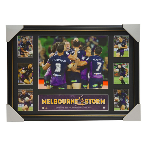 2016 Melbourne Storm Official Nrl Super Frame Collage Cameron Smith Cooper Cronk - 2888