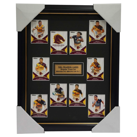 2016 Nrl Traders Cards Brisbane Broncos Team Set Framed Sam Thaiday Corey Parker - 2686