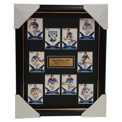 2016 Nrl Traders Cards Canterbury Bulldogs Team Set Framed Brett Morris Klemmer - 2690