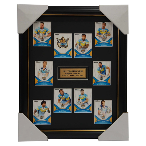 2016 Nrl Traders Cards Gold Coast Titans Team Set Framed Hoffman Roberts Bird - 2703