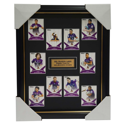 2016 Nrl Traders Cards Melbourne Storm Team Set Framed Cooper Cronk Slater Smith - 2694