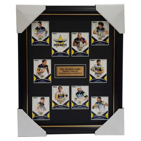 2016 Nrl Traders Cards North Queensland Cowboys Team Set Framed Thurston Scott - 2688