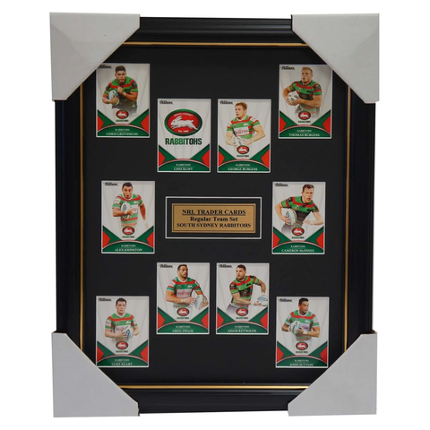 2016 Nrl Traders Cards South Sydney Rabbitohs Team Set Framed Inglis Burgess - 2687