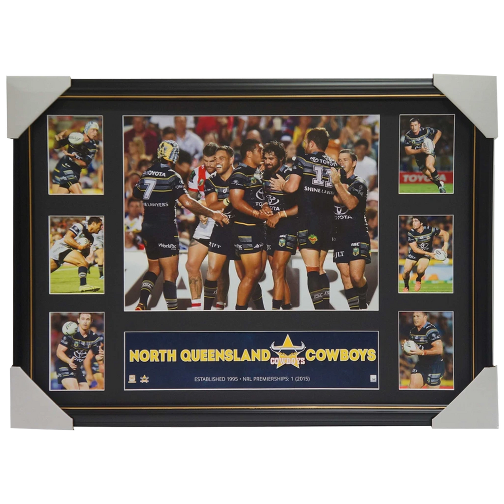 2016 North Queensland Cowboys Official Nrl Super Frame Collage Thurston Scott – 2892