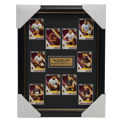 2017 Nrl Traders Cards Brisbane Broncos Team Set Framed Sam Thaiday Hunt Boyd - 3065