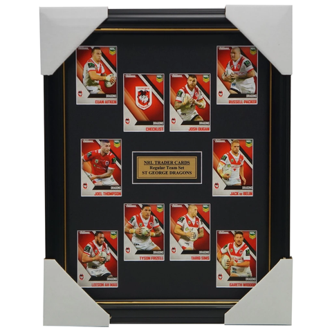 2017 Nrl Traders Cards St George Illawarra Dragons Team Set Framed Dugan Widdop - 3068