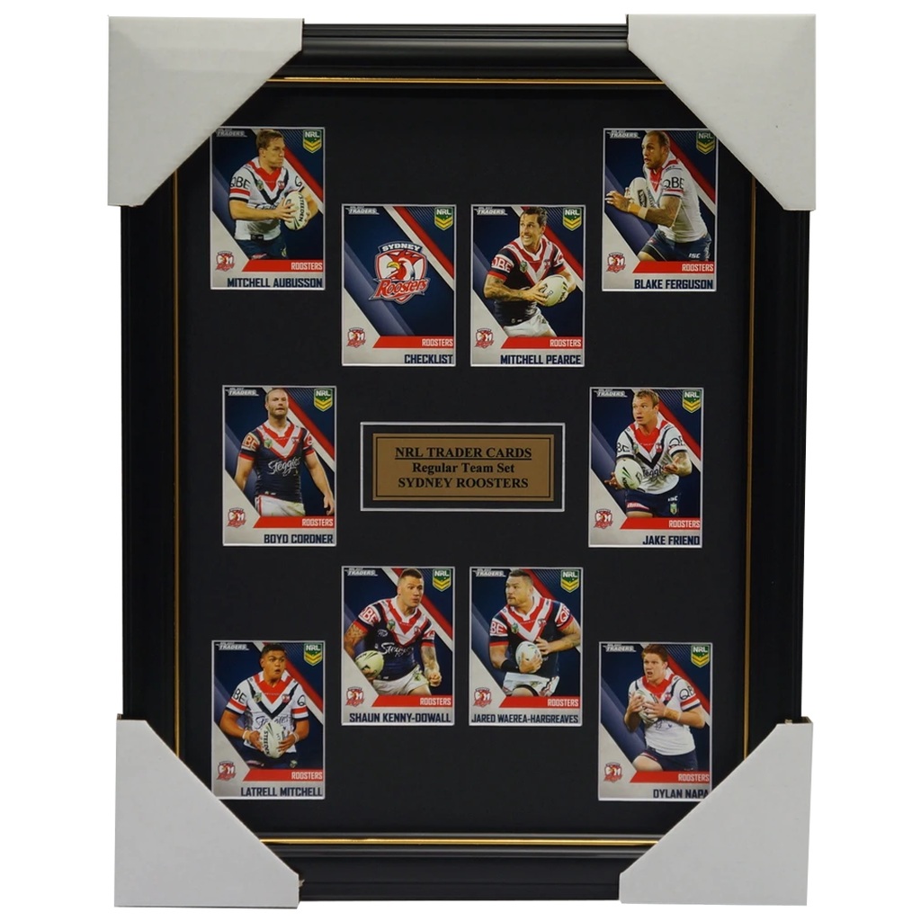 2017 Nrl Traders Cards Sydney Roosters Team Set Framed Pearce Mitchell Friend - 3090