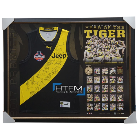2017 Premiers Richmond Signed Limited Edition Official Afl Team Jumper Framed - 3192