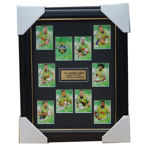 2018 Nrl Traders Cards Canberra Raiders Team Set Framed Hodgson Croker Rapana - 3425