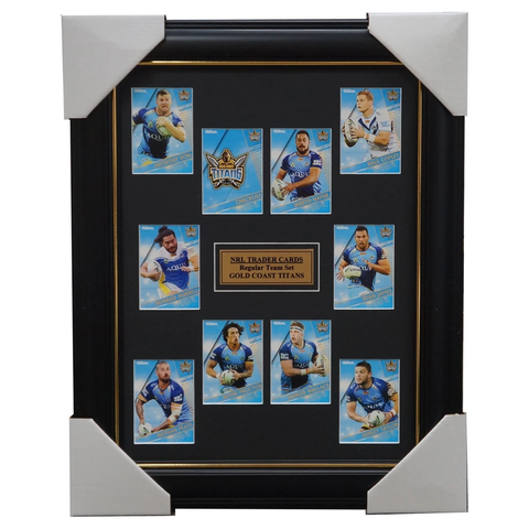 2018 Nrl Traders Cards Gold Coast Titans Team Set Framed Jarryd Hayne James - 3429