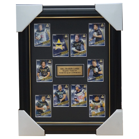 2018 Nrl Traders Cards North Queensland Cowboys Team Set Framed Thurston Scott - 3403