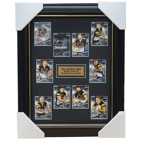 2018 Nrl Traders Cards Penrith Panthers Team Set Framed Merrin Cleary Latu - 3429