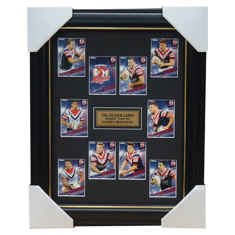 2018 Nrl Traders Cards Sydney Roosters Team Set Framed Pearce Mitchell Friend - 3423