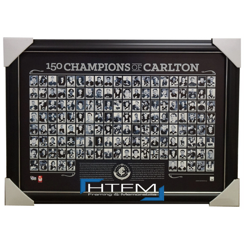 150 Champions of Carlton Limited Edition Afl Print Framed Kernahan Silvagni Judd - 1905