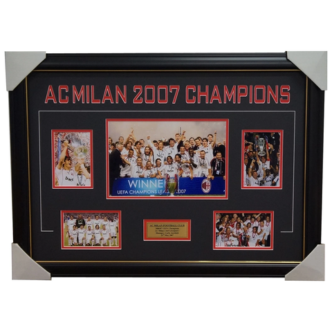 Ac Milan 2007 Champions League Photo Collage Framed - 1833