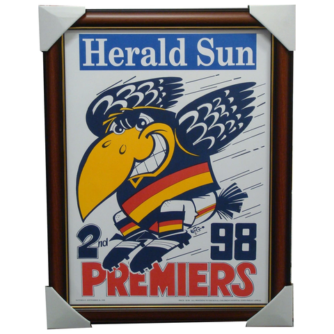 Adelaide Crows 1998 Premiers Herald Sun Original Weg Print Framed - 1484