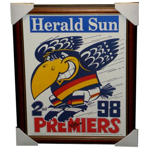 Adelaide Crows 1998 Premiership Original Weg Poster Framed