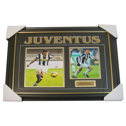 Alessandro Del Piero Dual Juventus Unsigned Photo Collage Framed - 2819