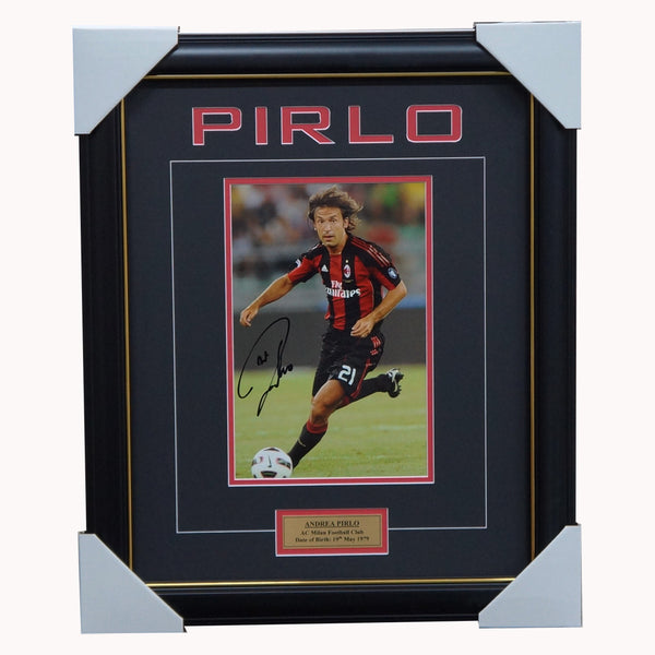 Andrea Pirlo AC Milan Signed Photo Framed - 5261 – HT Framing & Memorabilia