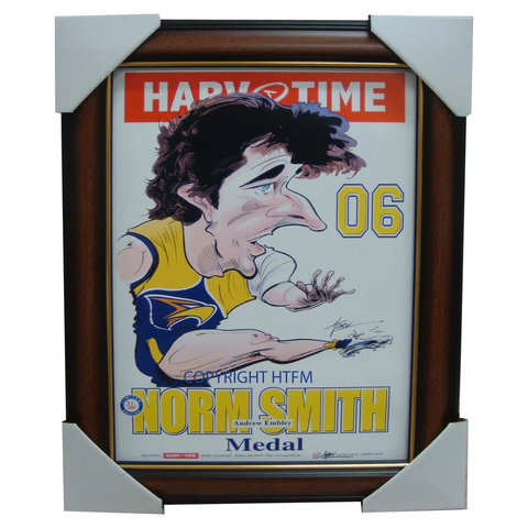 Andrew Embley West Coast Eagles 2006 Norm Smith Medallist L/e Print Framed - 1572
