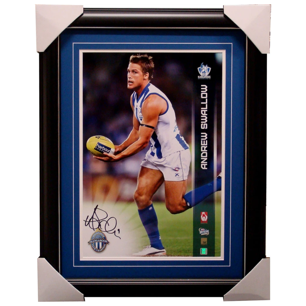 Andrew Swallow Kangaroos Captain Official Afl Star Signed Photo Framed - 1261