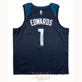 Anthony Edwards Signed Minesota Timberwolves Official NBA Panini Signed Jersey Framed - 5341