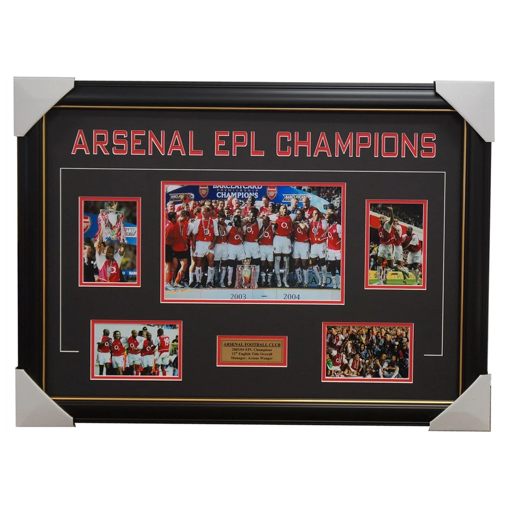 Arsenal 2003/04 Epl Champions Photo Collage Framed - 1006