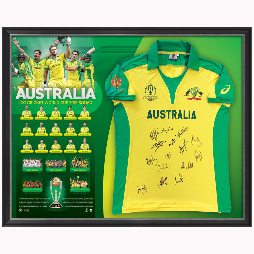 Australia 2019 Cricket One Day World Cup Team Official Acb Signed