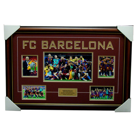 Barcelona 2011 Champions League Winners Collage Framed - 4098